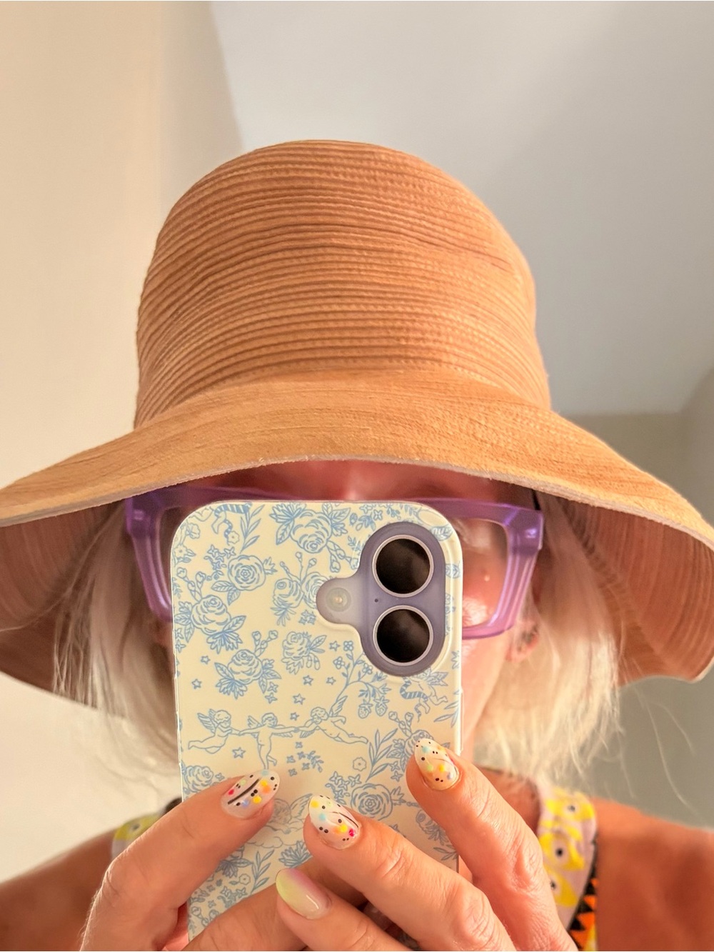Patricia Underwood Wide Brim Straw Hat in Tan - Picture 9 of 11